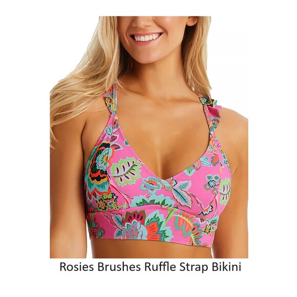 NWT Jessica Simpson Women's Bikini Bralette Halter Tops Size S-XL $50 12HL866 - Picture 4 of 10